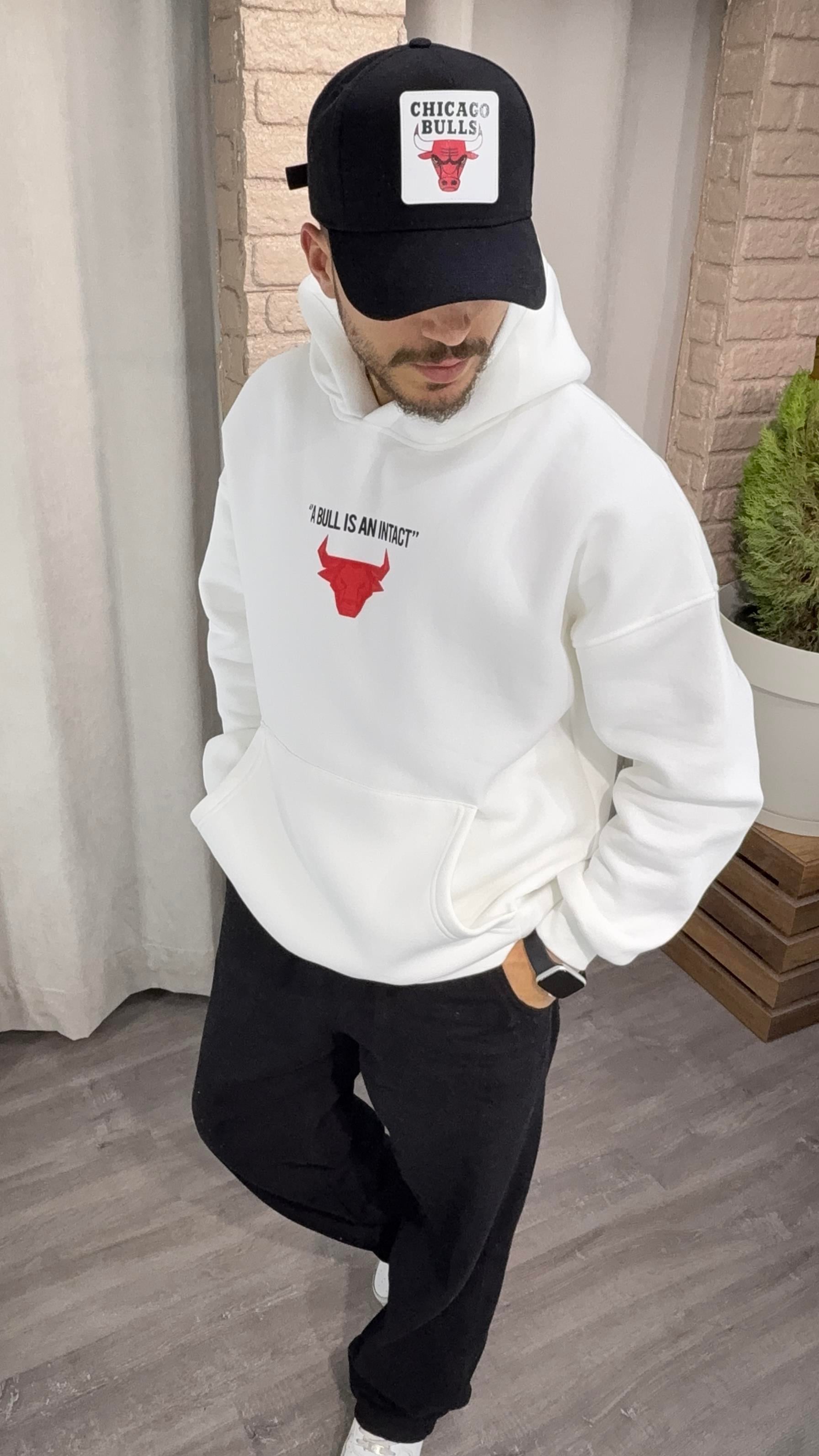 Baskılı Şardonlu Sweatshirt