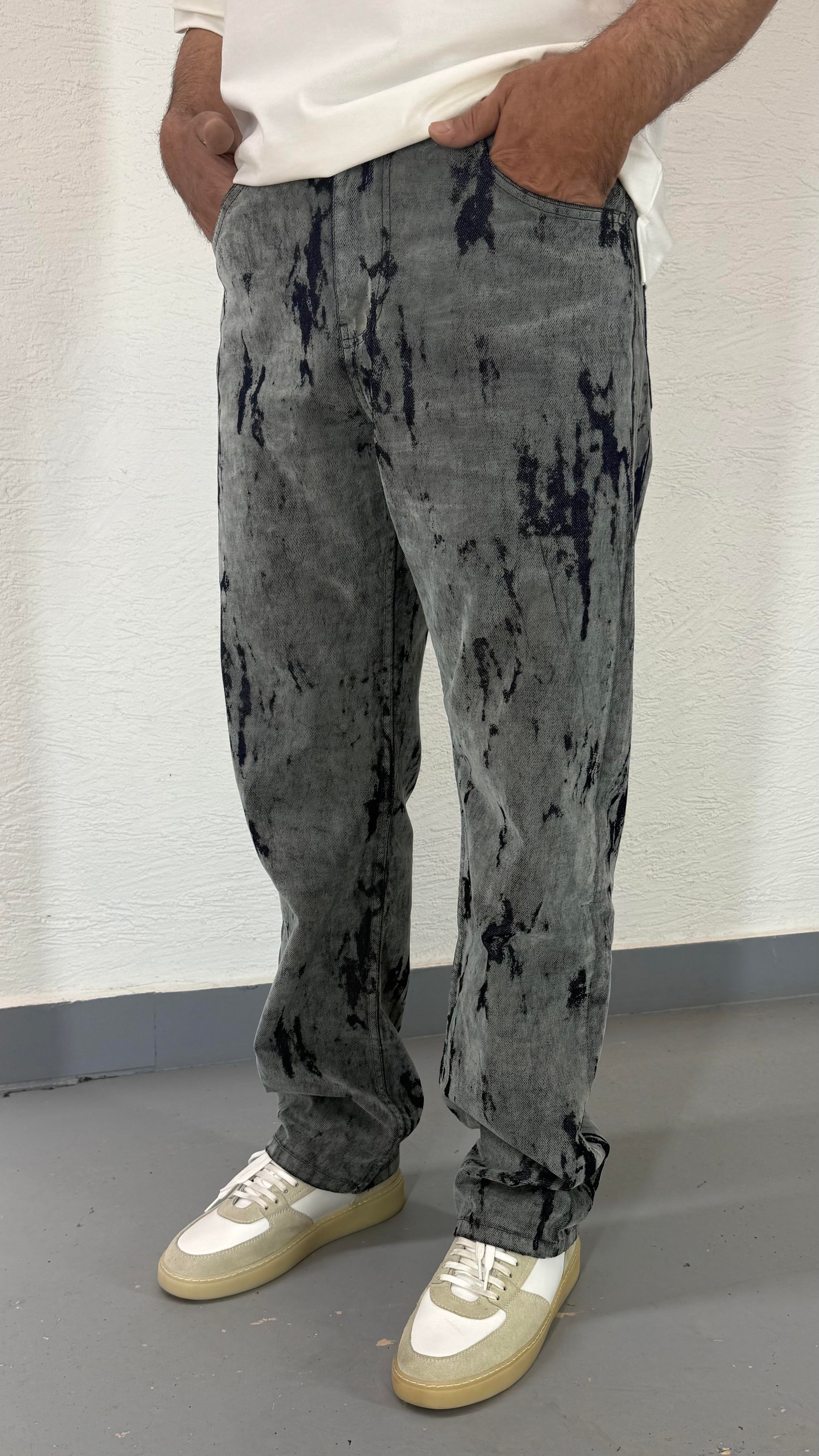 Desenli Baggy Pantolon