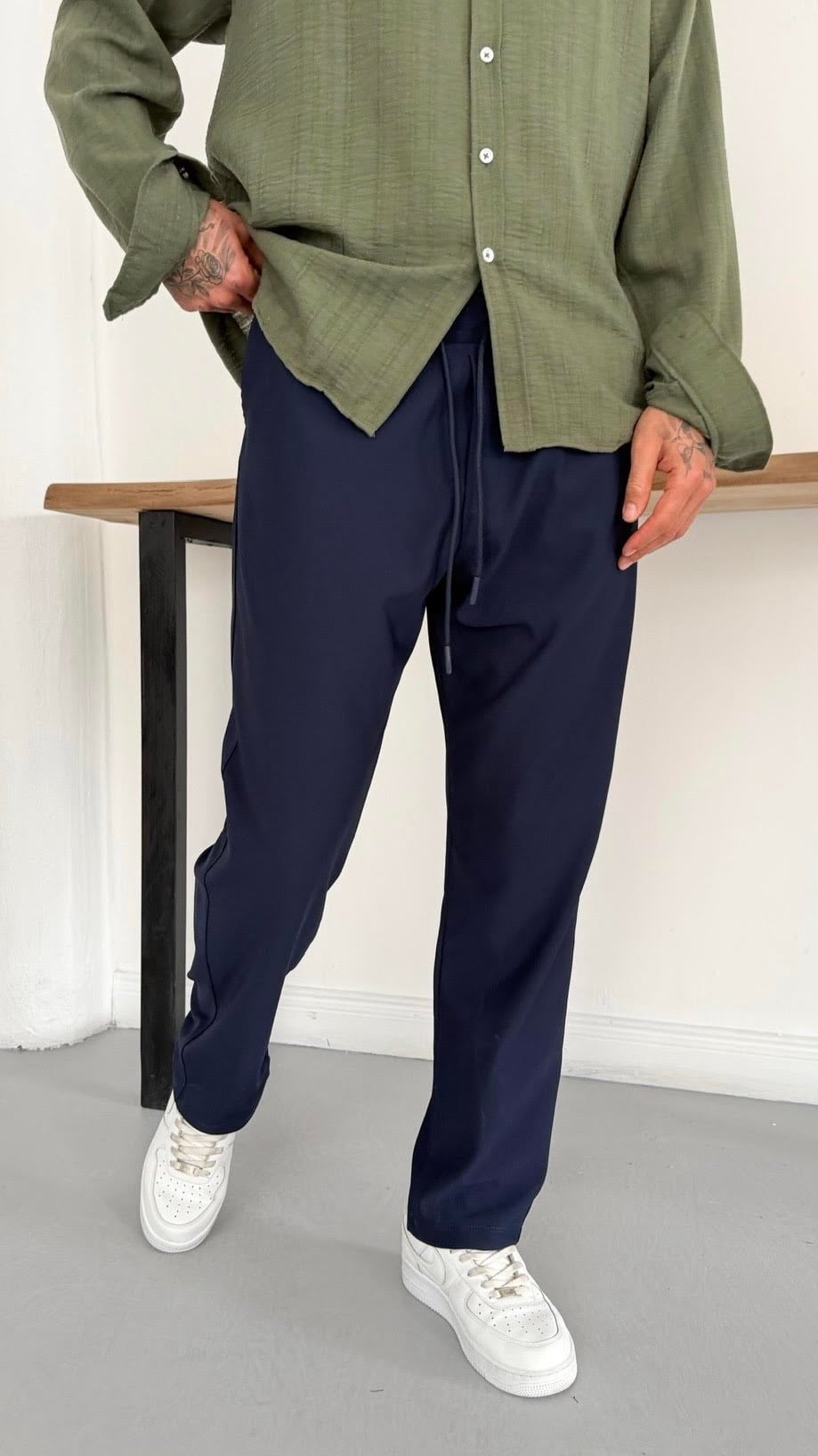 Lacivert Jogger Pantolon