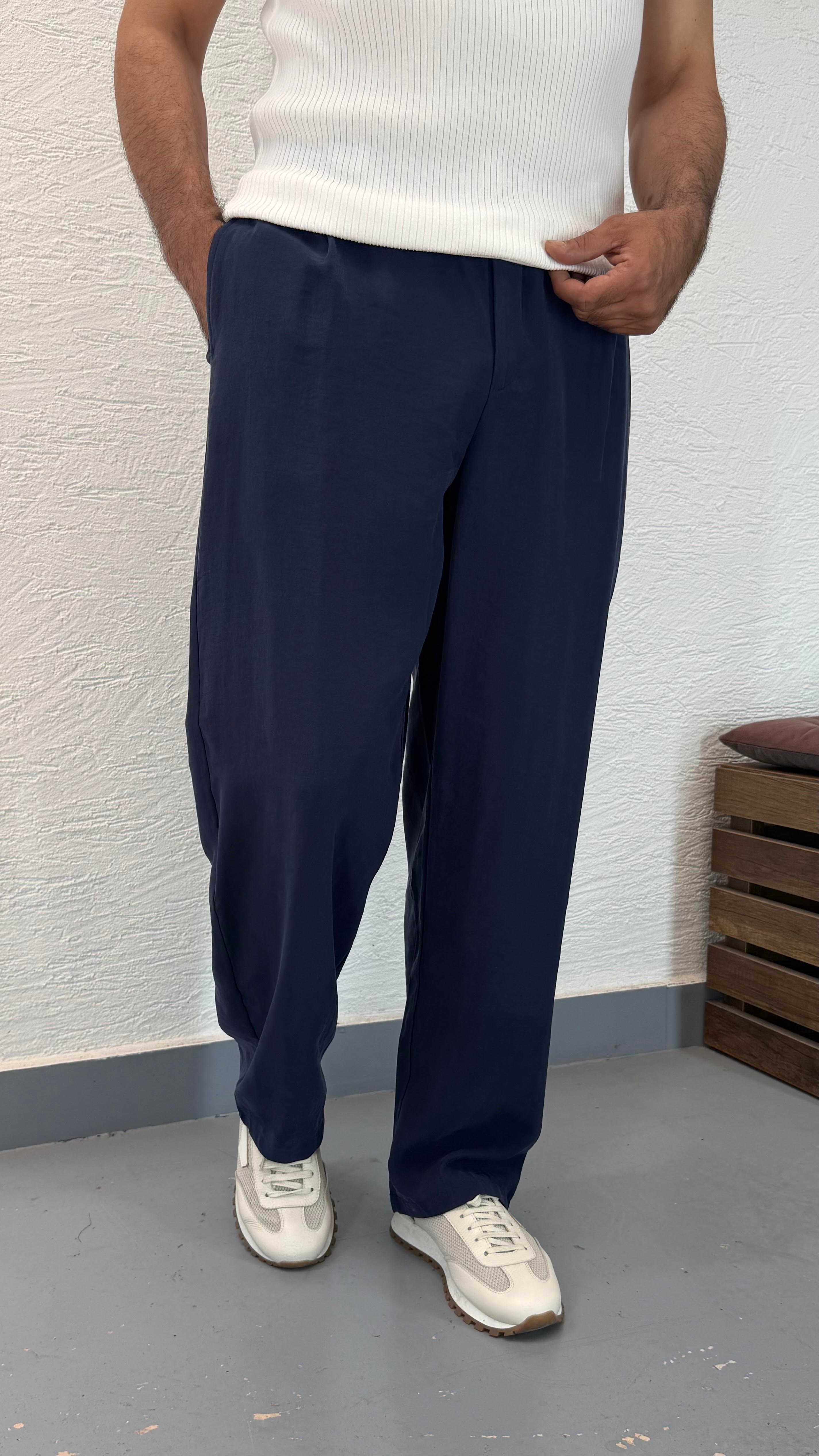 Modal Kemer Detay Baggy Pantolon