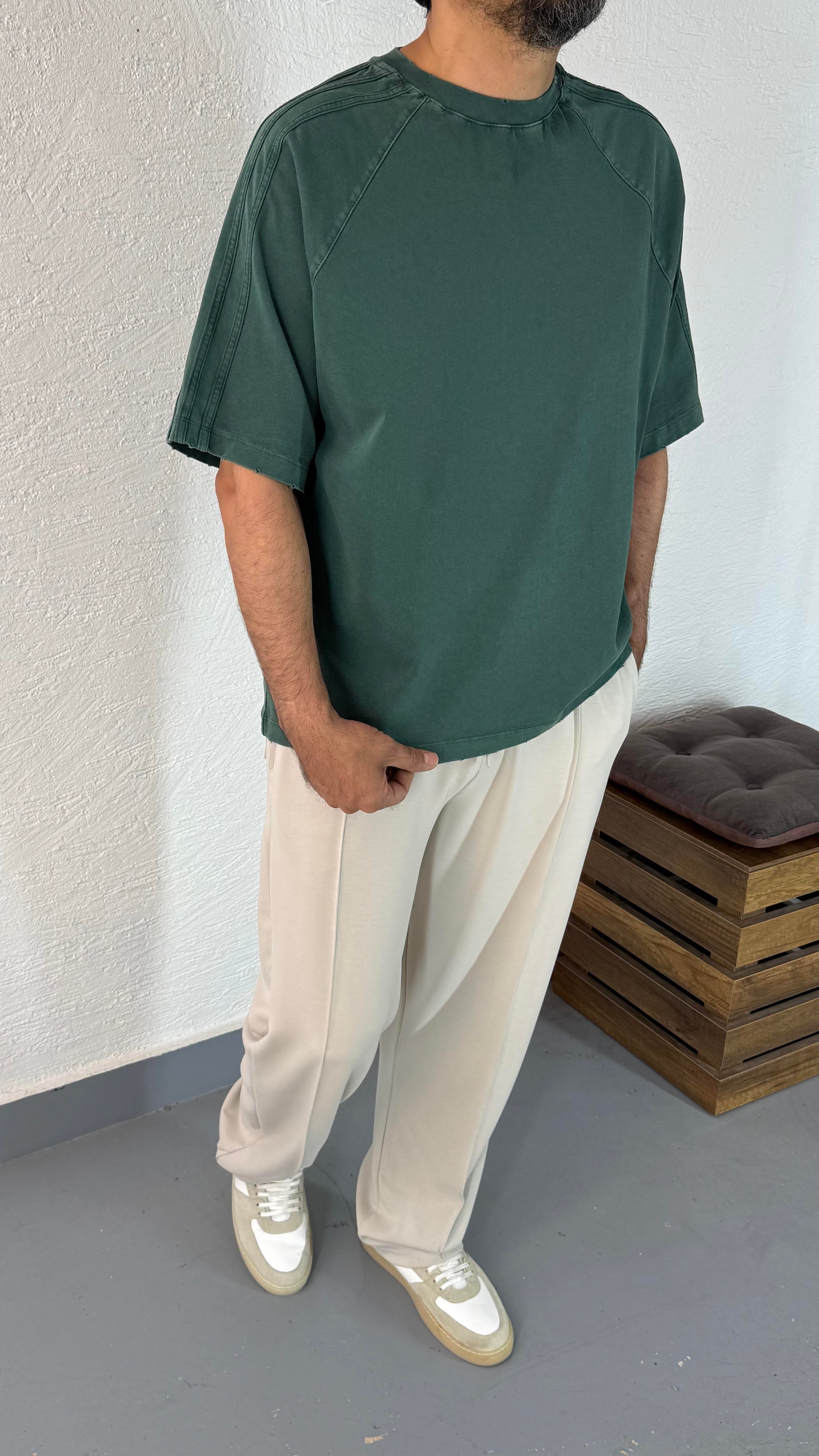 Oversize Yıkamalı TShirt