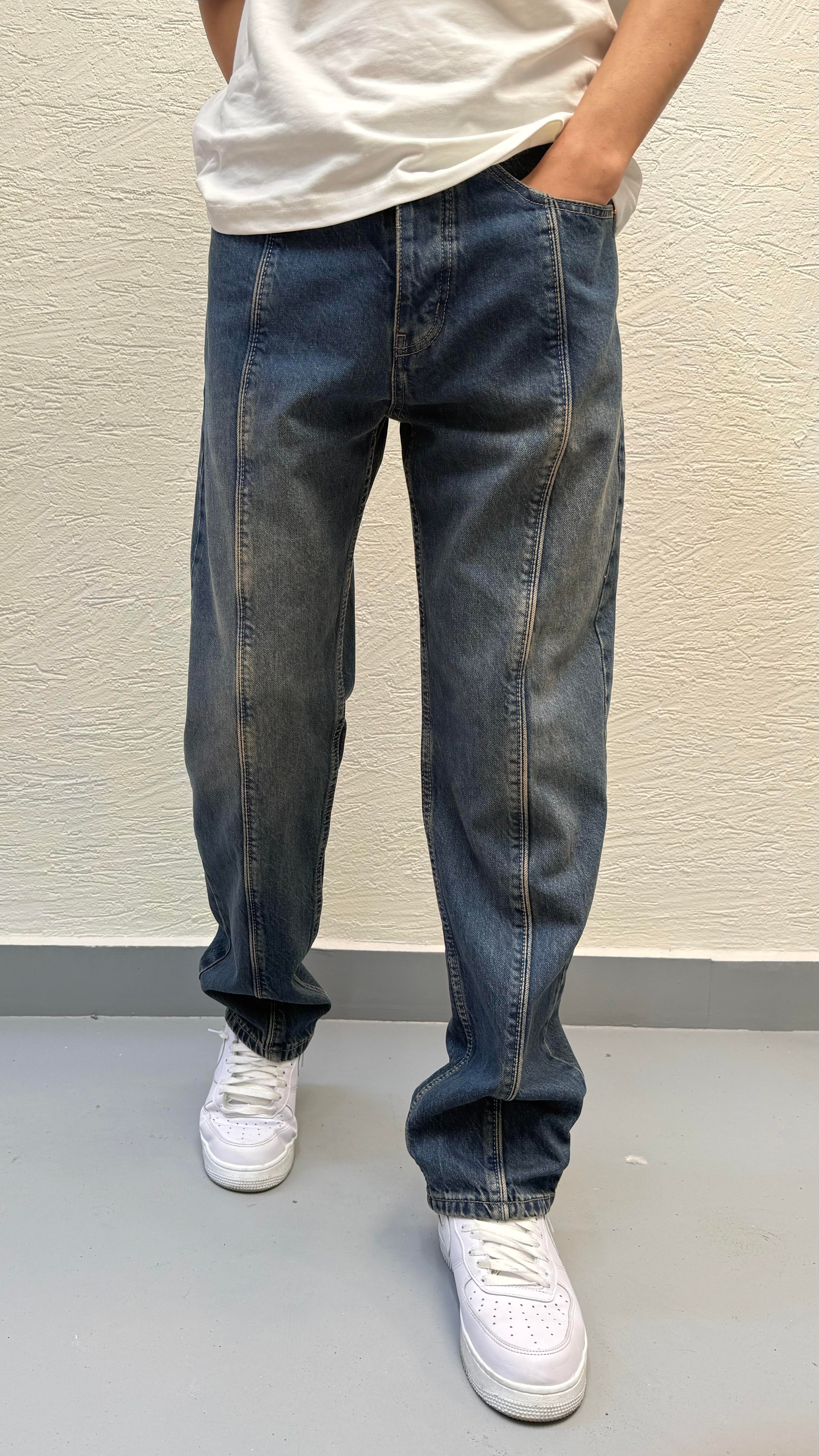 Regular Denim Detay Dikişli