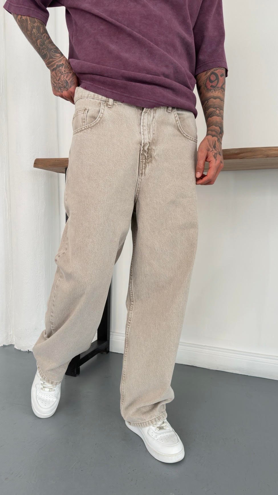 Süper Baggy Denim Pantolon