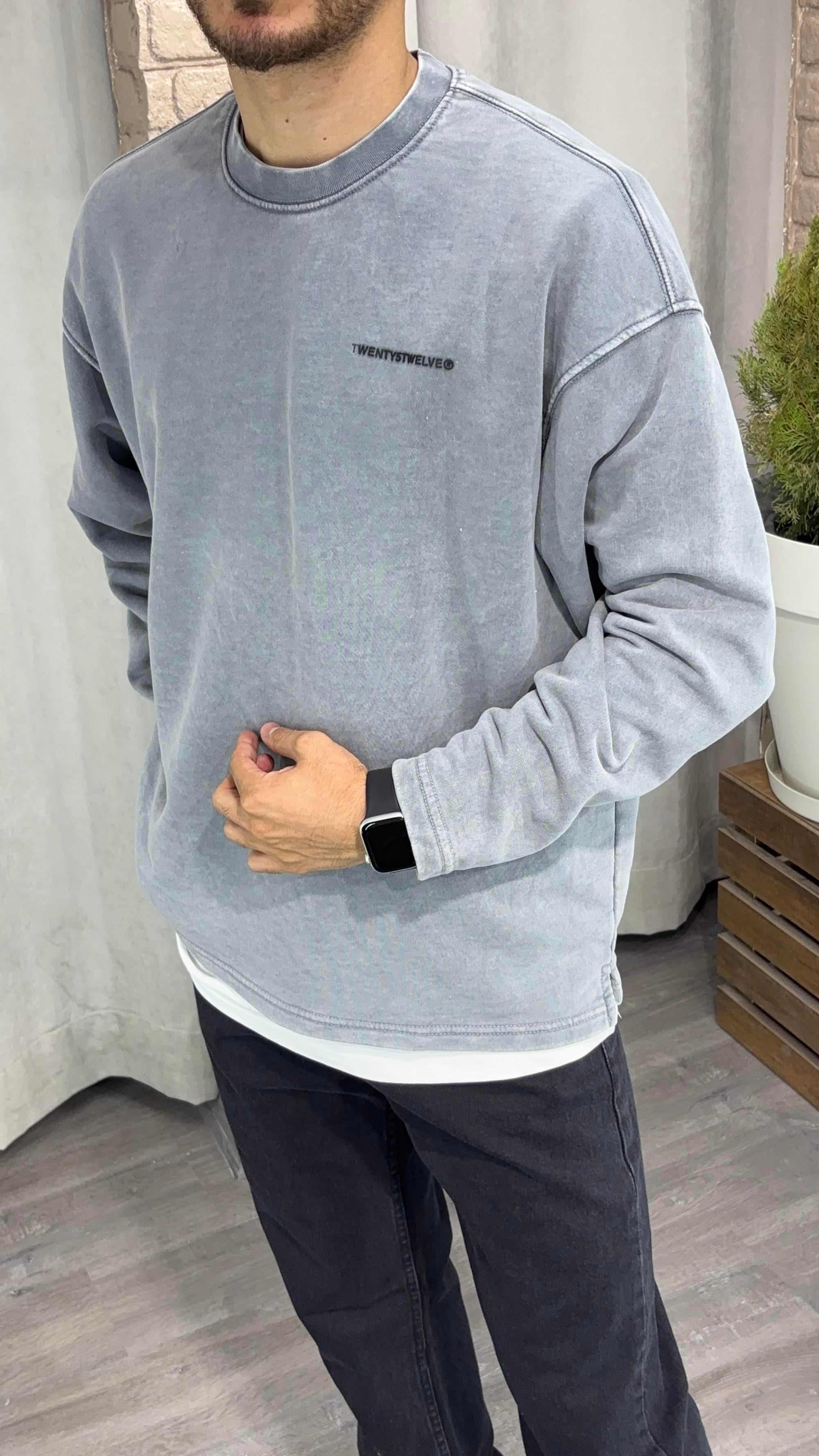 Yıkamalı Sweatshirt