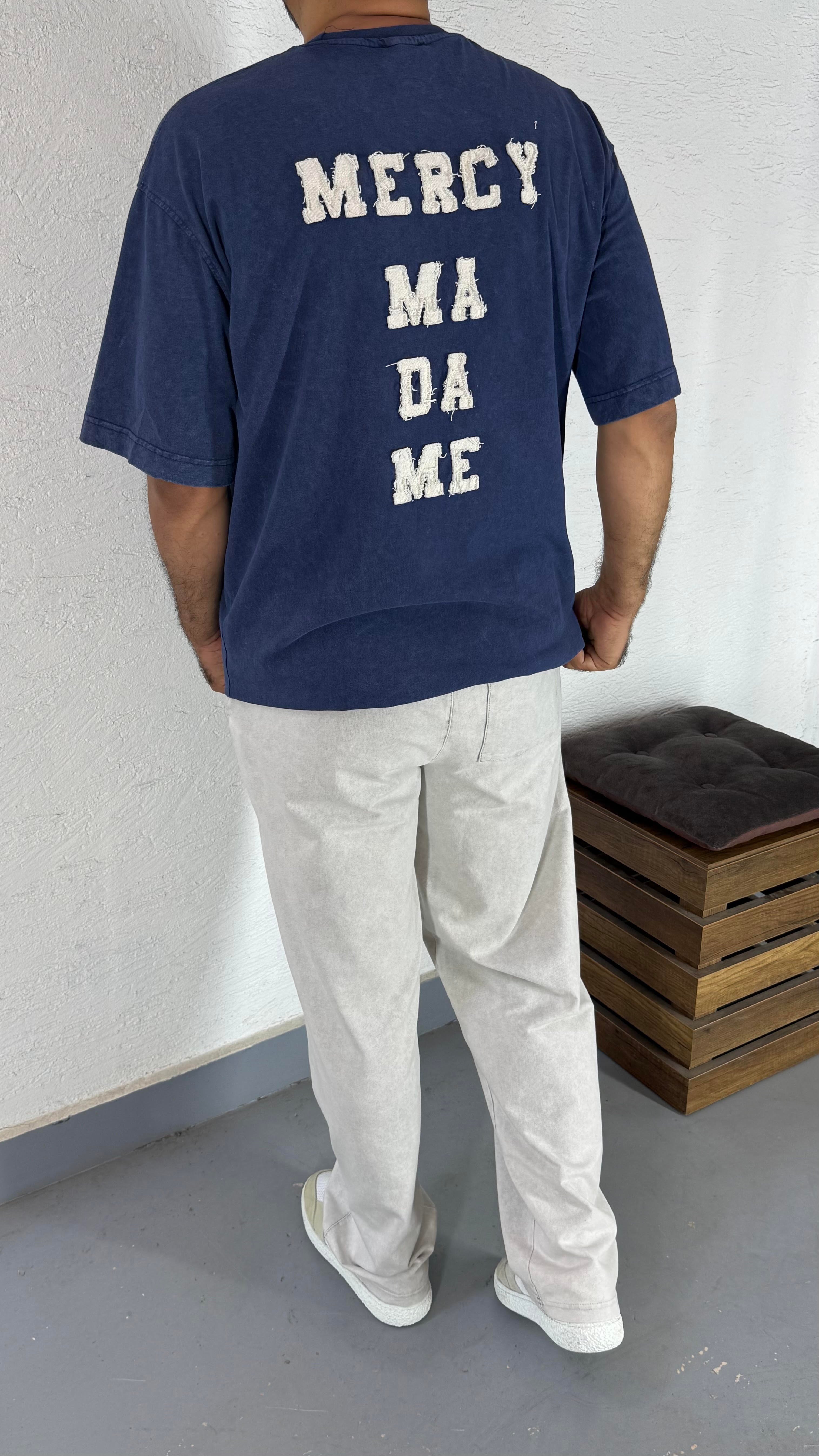 Yıkamalo Oversize Nakış Detay TShirt