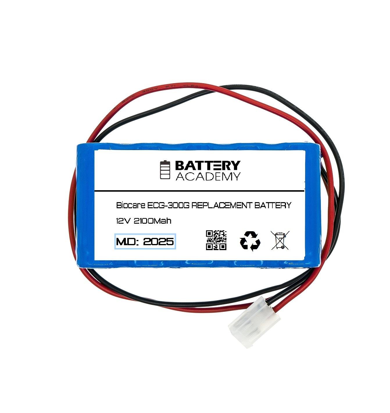 Biocare ECG-300G EKG Cihazı için Battery Academy Marka Medikal Batarya
