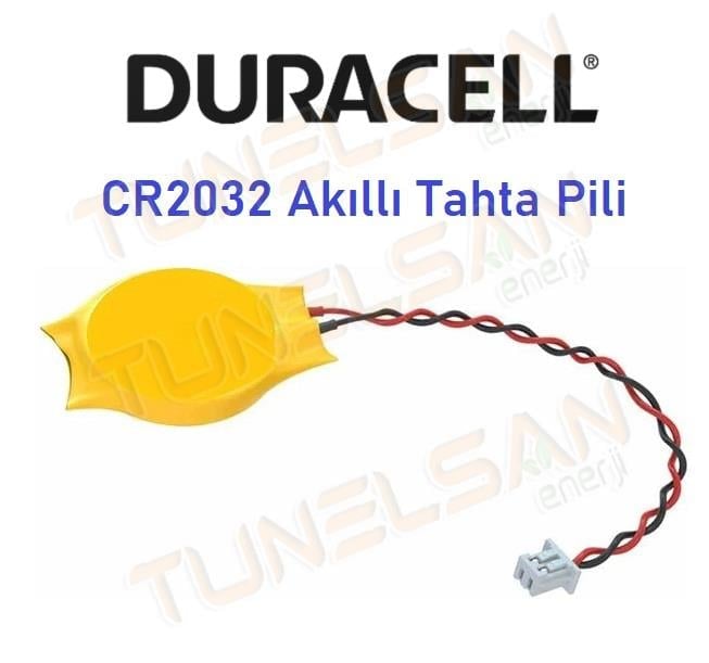Duracell Pilli Etkileşimli Akıllı Tahta Pili CR2032 3V Lityum Li-MnO2 Button Pil