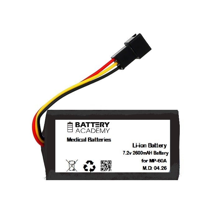 Medcaptain MP-60A 7.4v 2.6A Şırınga Pompası Uyumlu BataryaMedcaptain MP-60A 7.4v 2.6A Şırınga Pompası Uyumlu Batarya