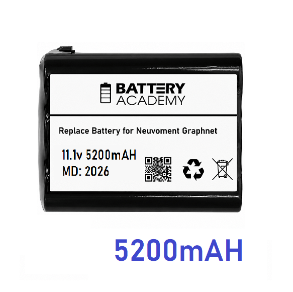 Neumovent GraphNet TECME Ventilatör için 11.1V 5.2Ah Li-ion BataryaNeumovent GraphNet TECME Ventilatör için 11.1V 5.2Ah Li-ion BataryaMedikal Bataryalar