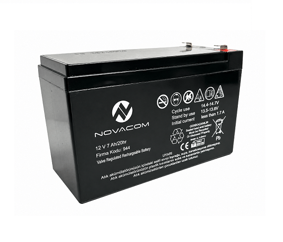 Novacom 12V 7Ah UPS Alarm Aküsü Türk MalıNovacom 12V 7Ah UPS Alarm Aküsü Türk MalıAküler