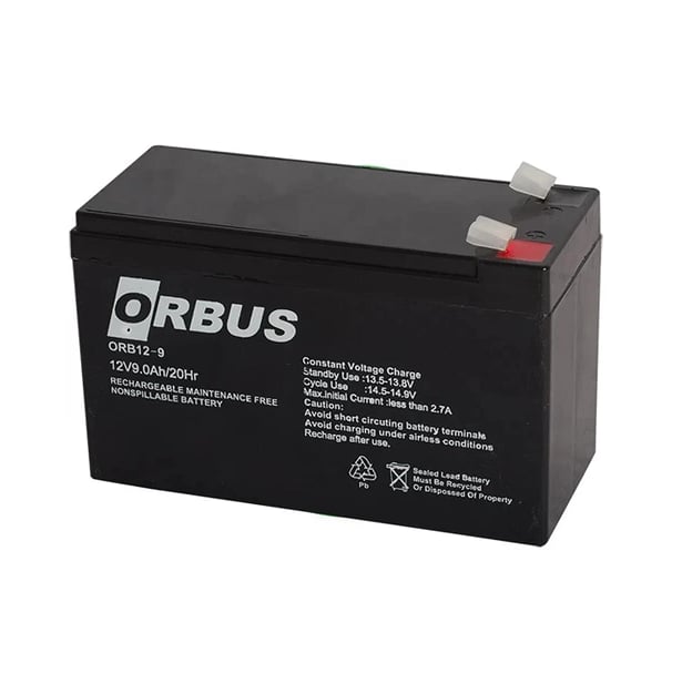 Orbus 12V 9Ah Bakımsız Kuru Tip UPS Medikal Akü | VRLA AGM AküOrbus 12V 9Ah Bakımsız Kuru Tip UPS Medikal Akü | VRLA AGM Akü - PilgrossAküler