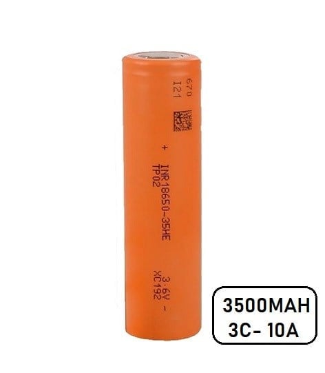 Tenpower 35HE 3.7V 3500mAh Li-ion Şarjlı Pil 10A Yüksek Kapasiteli BataryaTenpower 35HE - 3.7V 3500 Mah Li-ion Şarjlı Pil - 10ALi-ion Piller