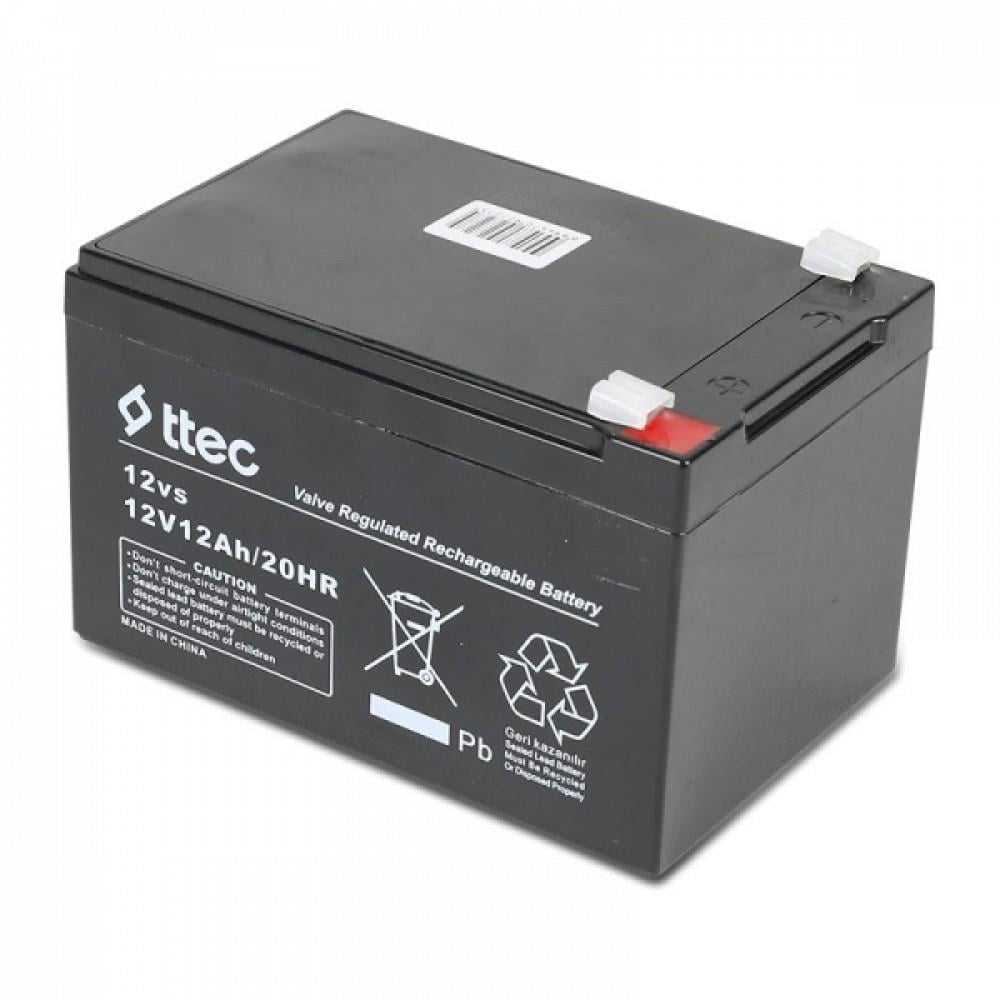 Ttec 12V 12Ah Base Bakımsız Kuru Akü
