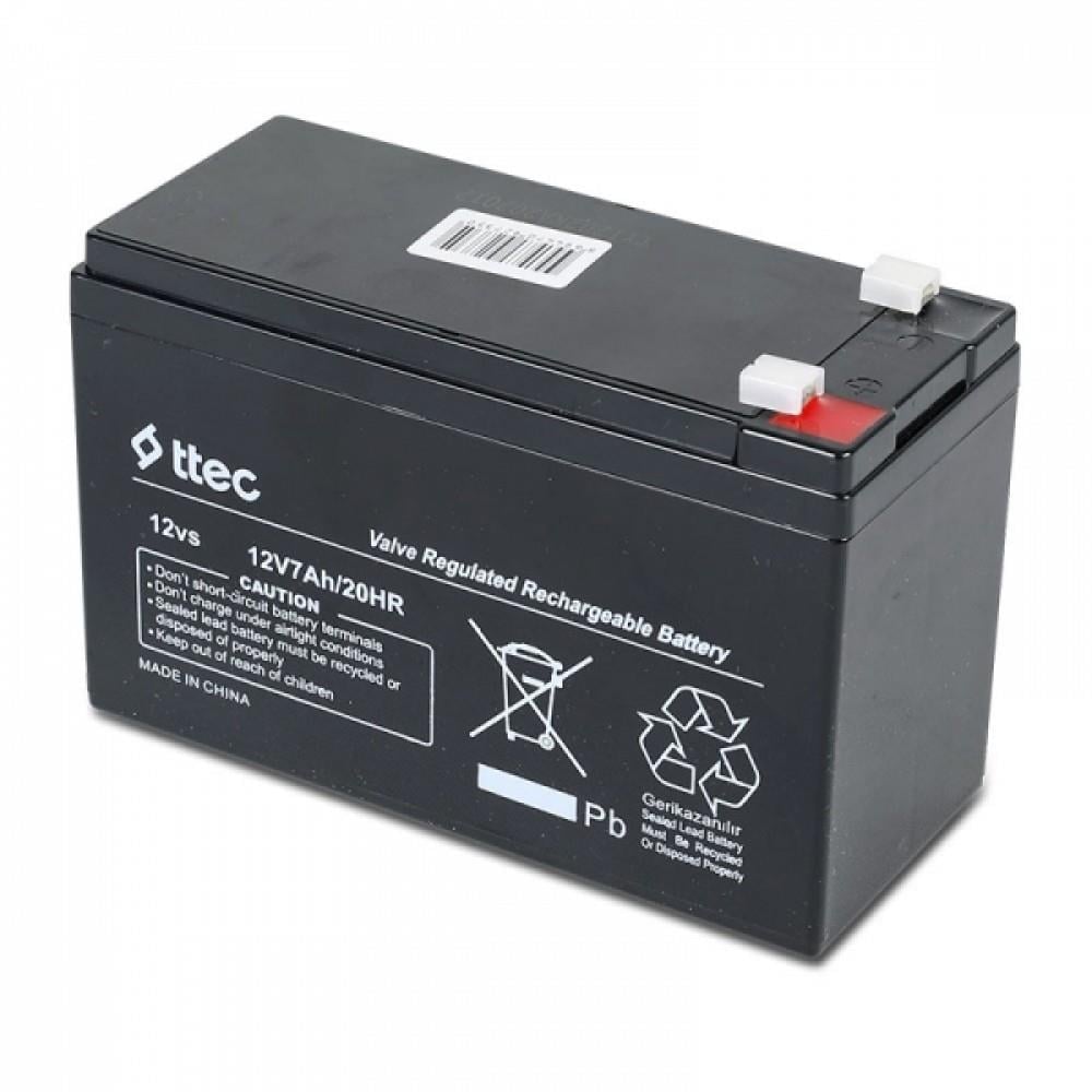Ttec 12V 7Ah Base Bakımsız Kuru Akü