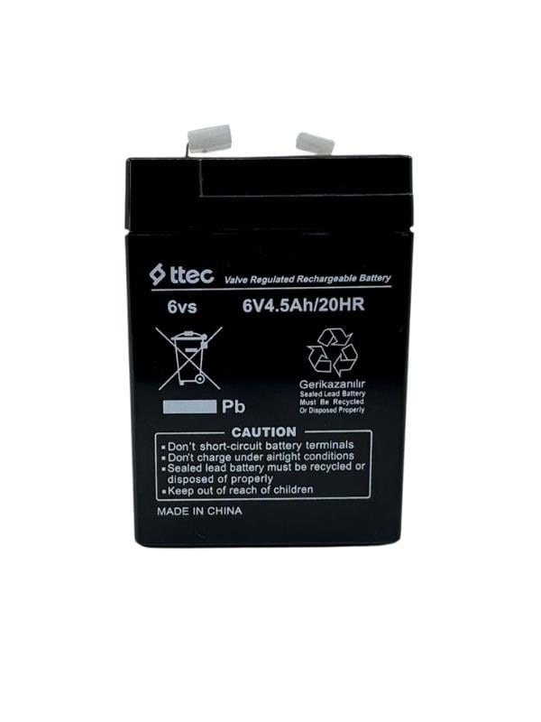 Ttec 6v 4.5Ah Bakımsız Kuru Akü 