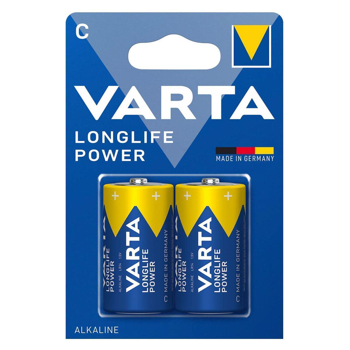 Varta 4914 Longlife Power Alkalin C Orta Boy Pil 2li Paket