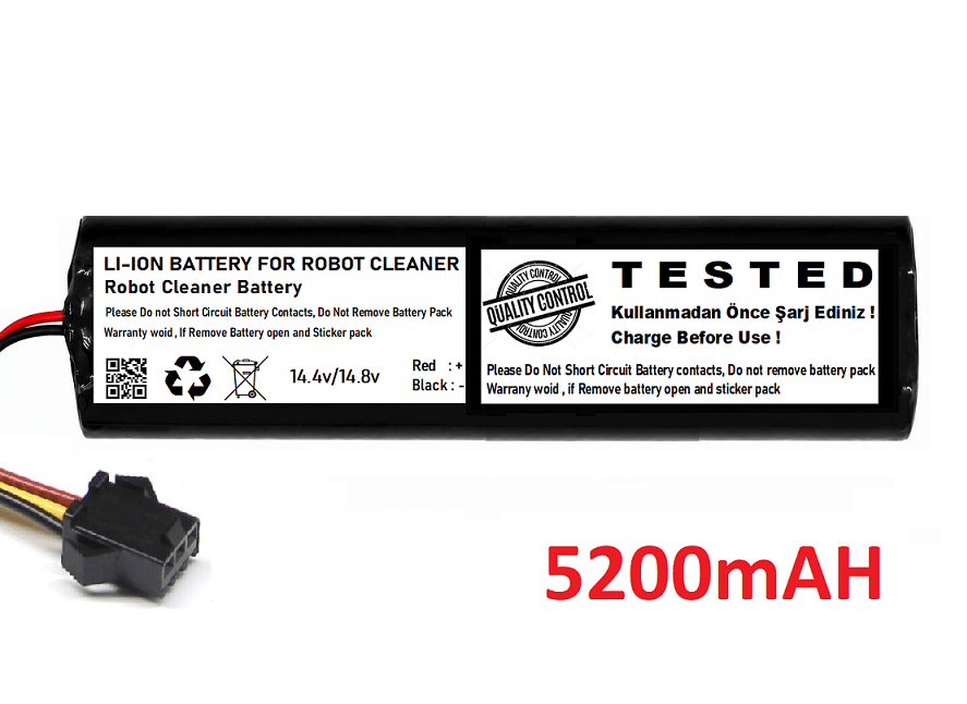 Viomi S9 Uyumlu 14.4V 5200mAh Li-ion Robot Süpürge PiliViomi S9 Uyumlu 14.4V 5200mAh Li-ion Robot Süpürge PiliRobot Süpürge Pili
