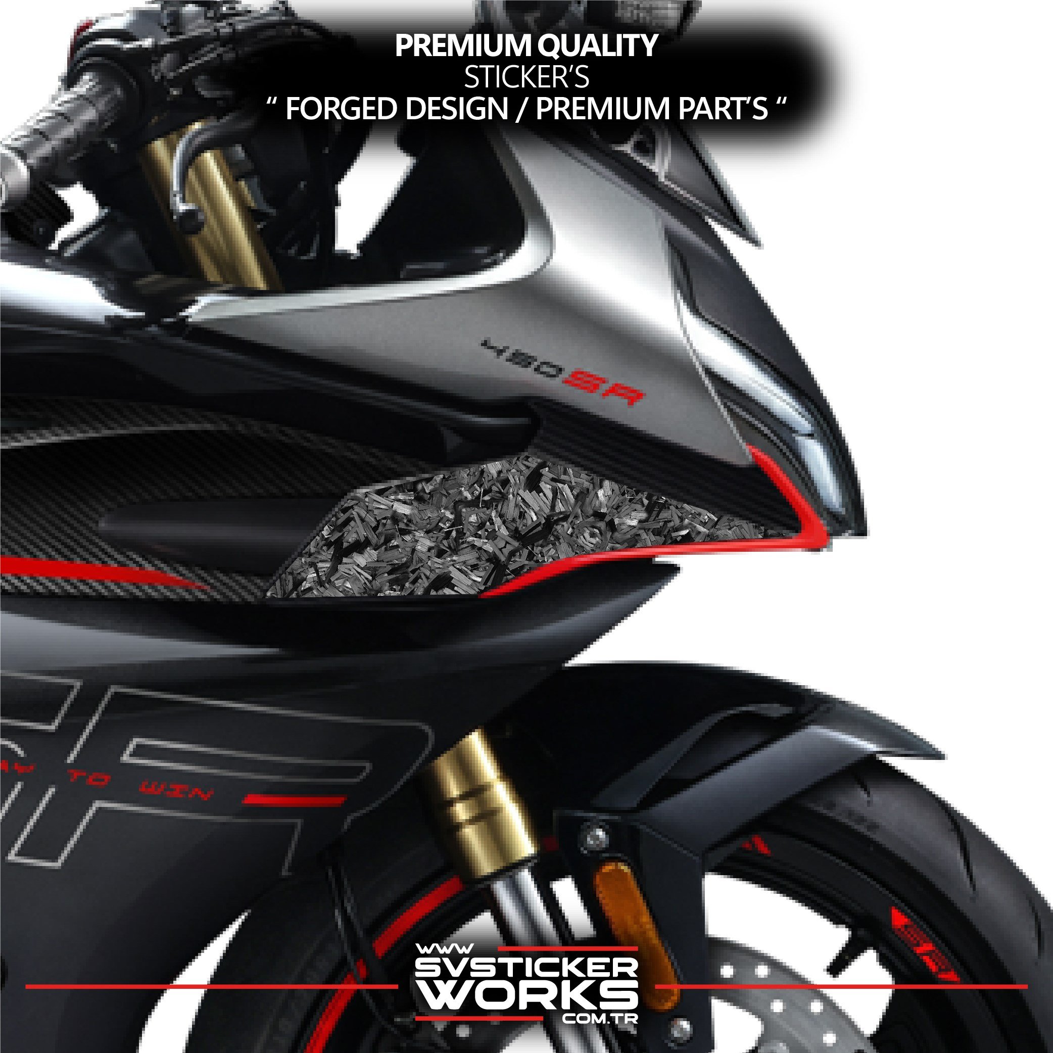 SVSTICKERWORKSCFMOTO 450SR Forged Karbon Kaplama Yan Kanat Sticker Etiket ModeliCFMOTO 450SR Forged Karbon Kaplama Yan Kanat Sticker Etiket ModeliJant Sticker
