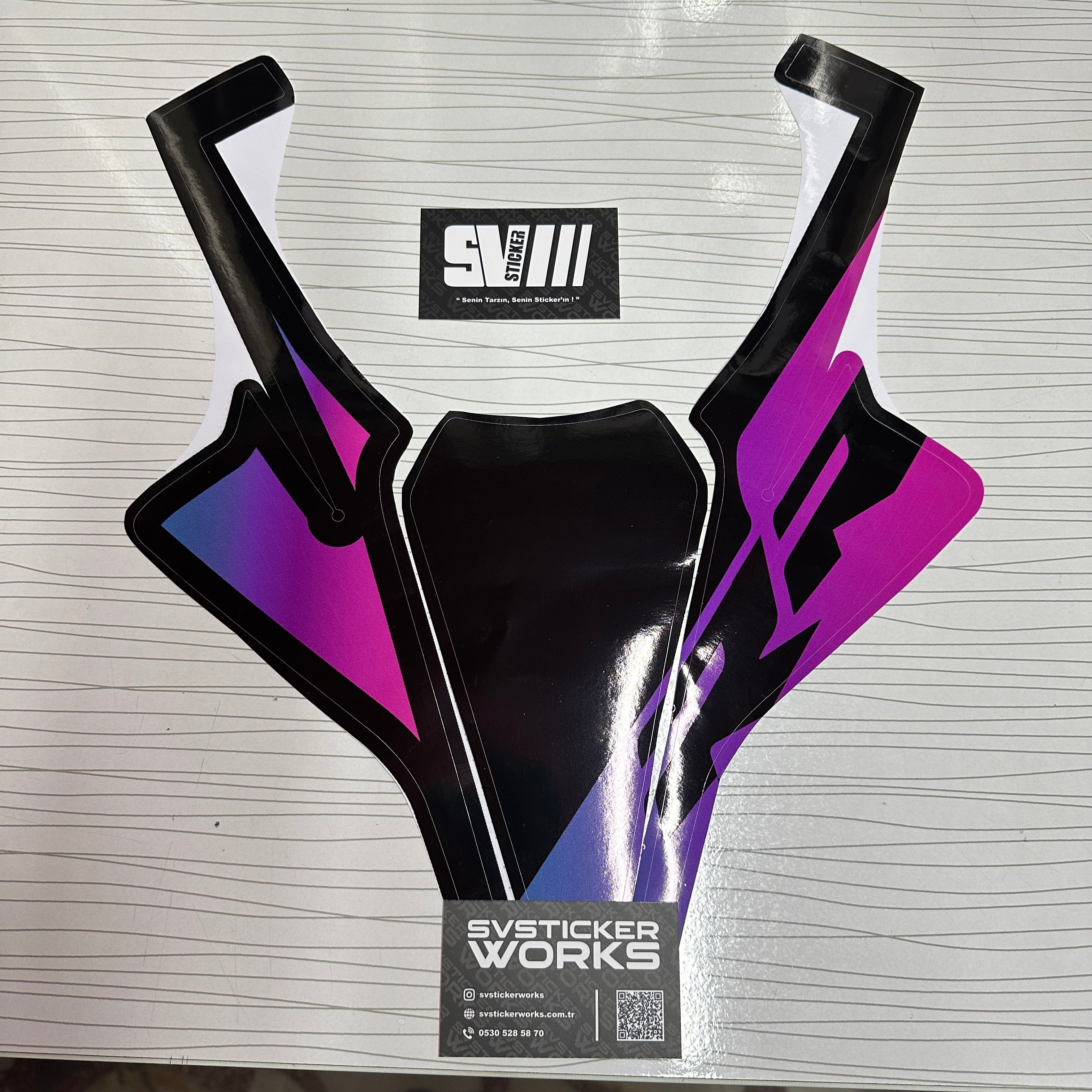 SVSTICKERWORKSCFMOTO 450SR Ön Kafa Kaplama Sticker Etiket Modeli Mor-PembeCFMOTO 450SR Ön Kafa Kaplama Sticker Etiket Modeli Mor-Pembe450SR