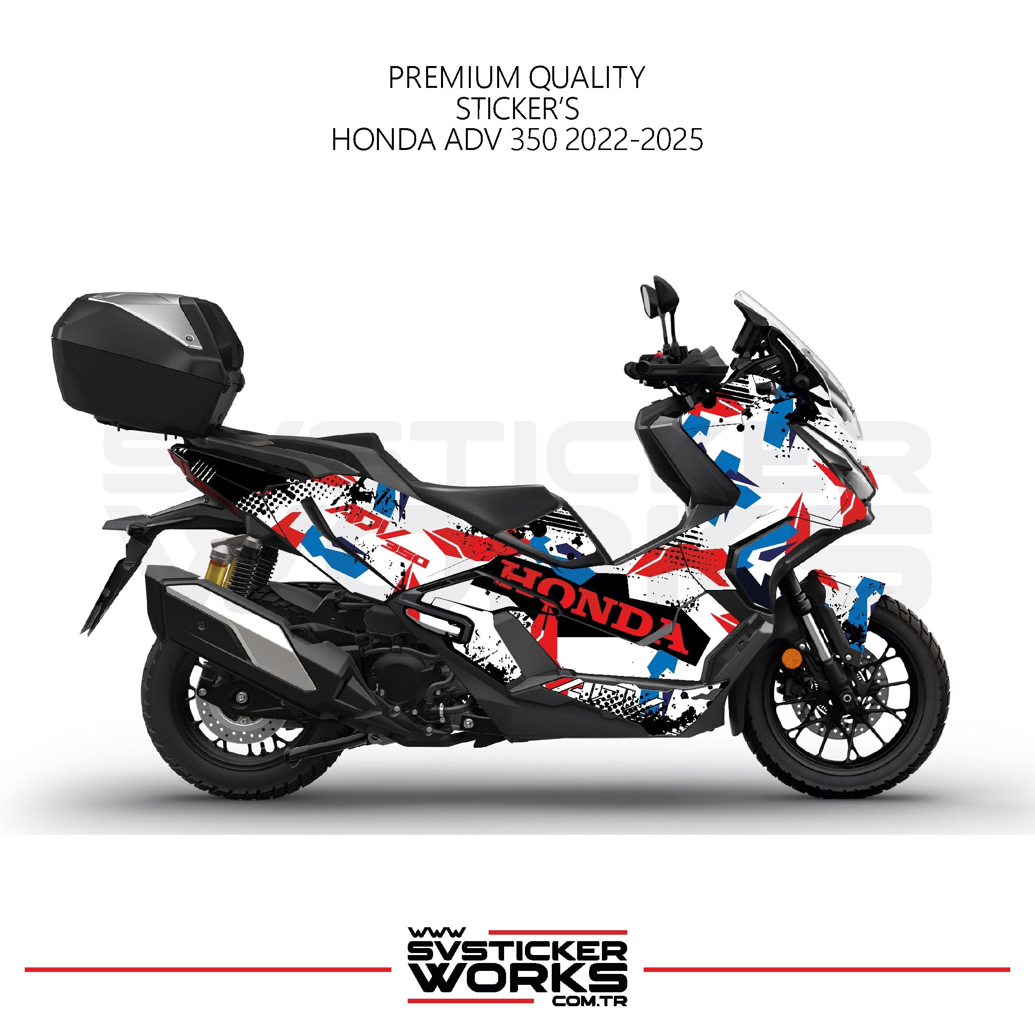 SVSTICKERWORKSHonda ADV350 Kaplama Motosiklet Sticker Design Etiket Modeli V2Honda ADV350 Kaplama Motosiklet Sticker Design Etiket Modeli V2