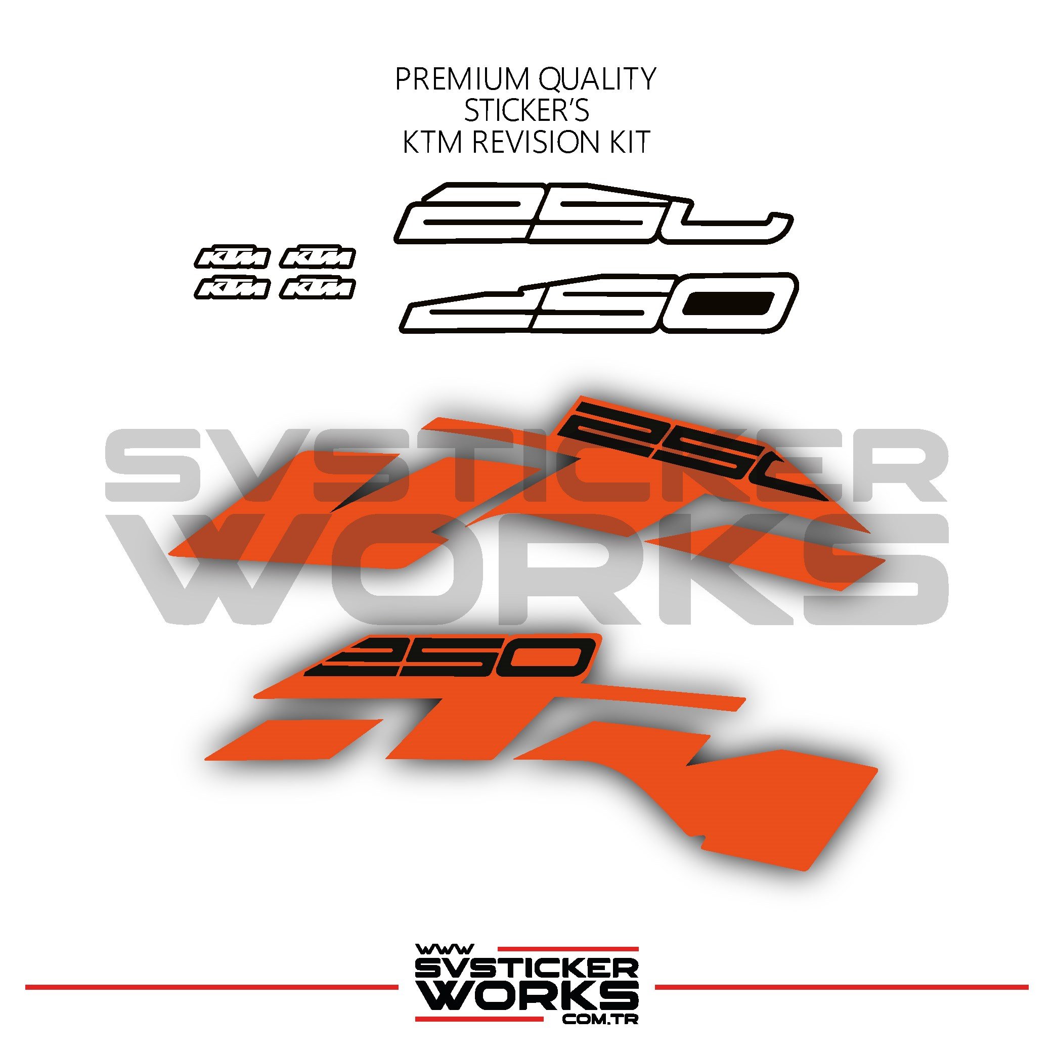 SVSTICKERWORKSKTM Duke Sticker Set Revizyon Sticker Etiket Modeli Model 1KTM Duke Sticker Set Revizyon Sticker Etiket Modeli Model 1DUKE 250