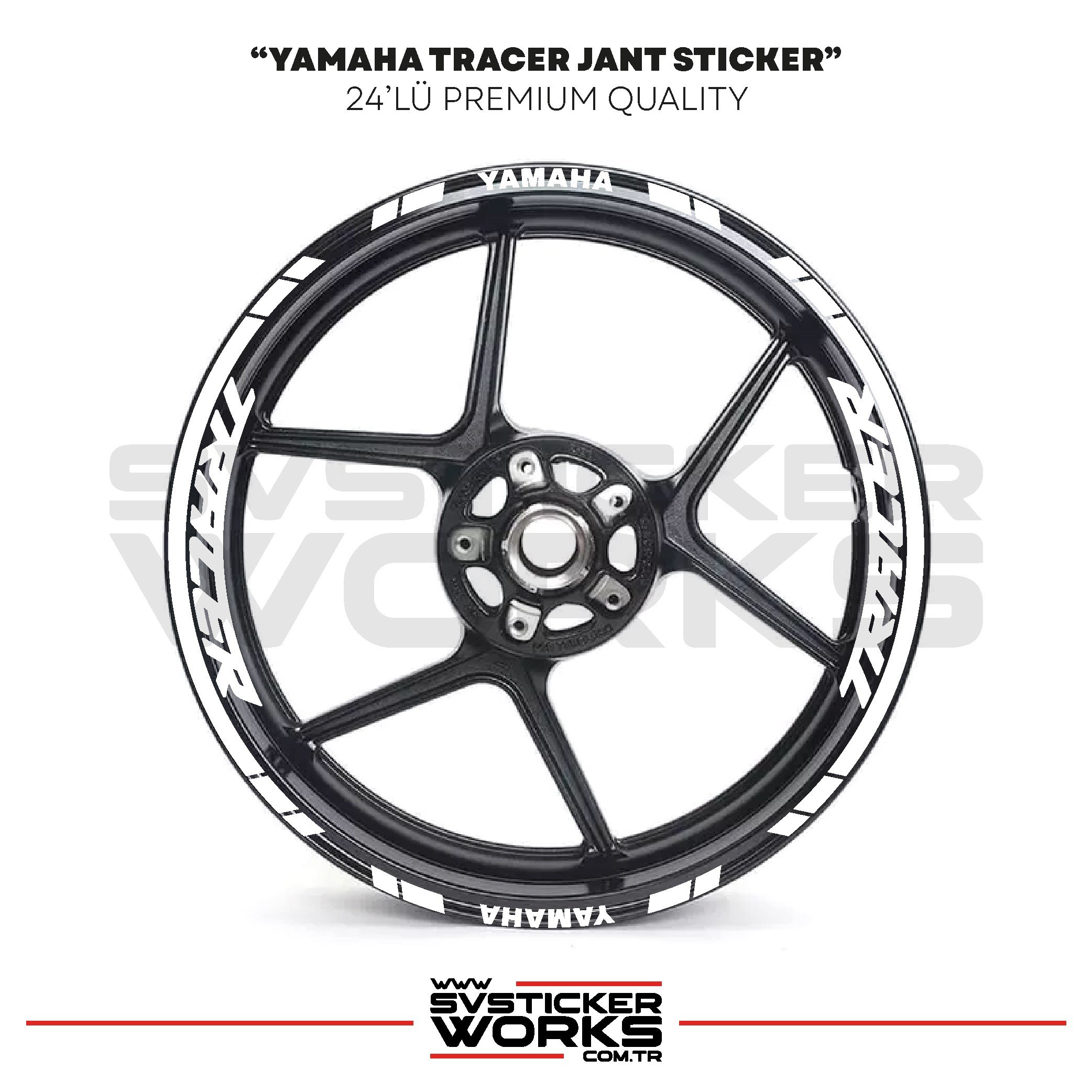 SVSTICKERWORKSYamaha Tracer Jant Sticker Seti Yüksek Kalite 24Lü Jant SetYamaha Tracer Jant Sticker Seti Yüksek Kalite 24Lü Jant Set