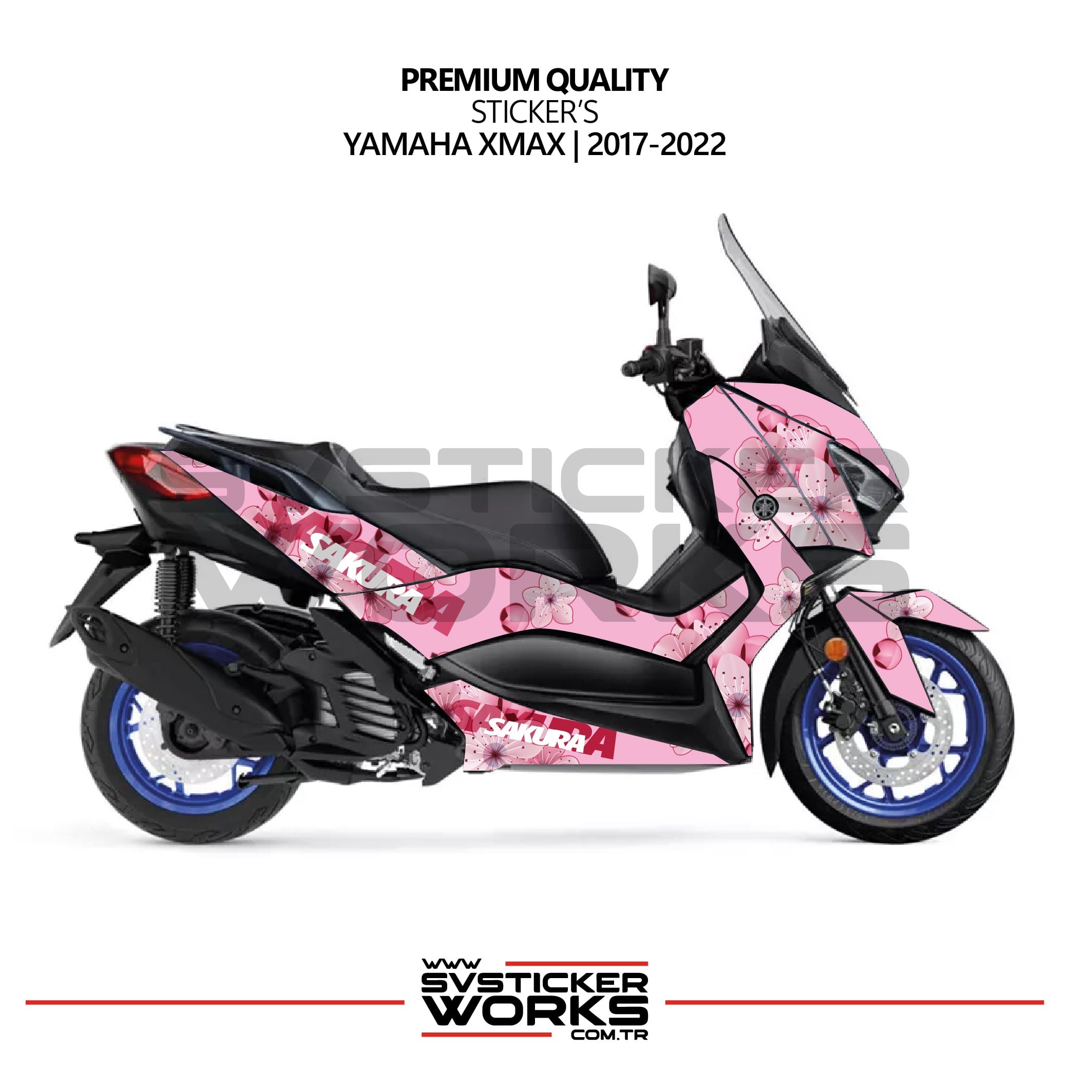 SVSTICKERWORKSYamaha XMAX 2017-2022  Kaplama Sticker Sakura Motor Kaplama Modeli Hazır Kit Yüksek KaliteYamaha XMAX 2017-2022  Kaplama Sticker Sakura Motor Kaplama Modeli Hazır Kit Yüksek KaliteXMAX