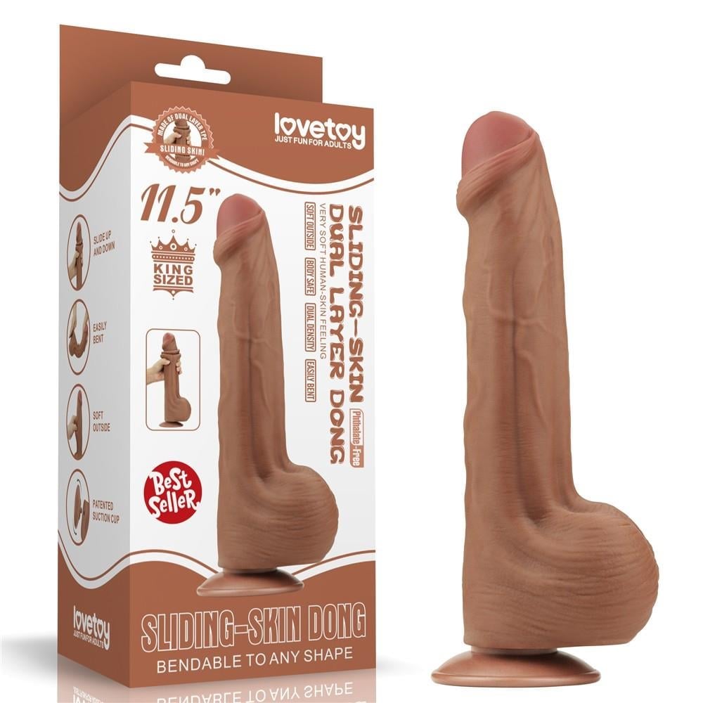 11,5'' King Size Kayar Kaplama Çift Katmanlı Dong Kahverengi