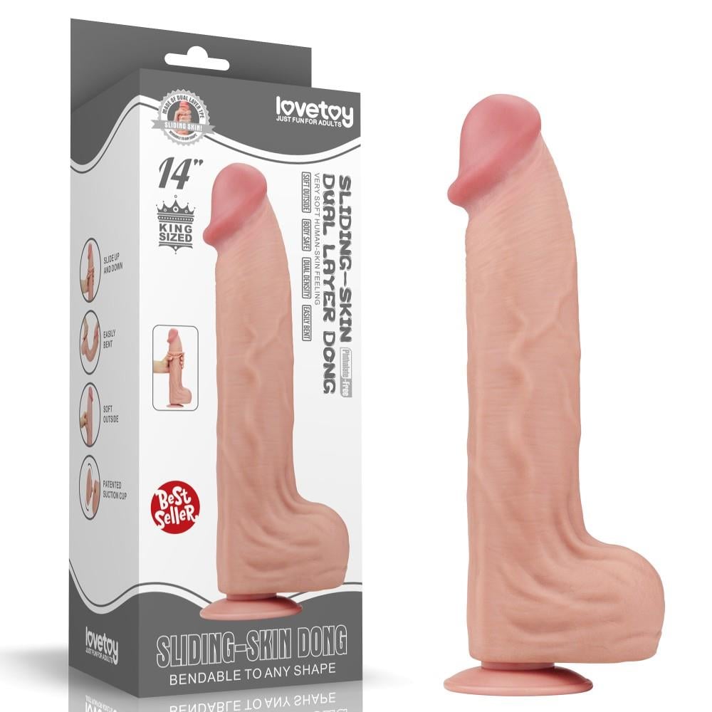 14'' King Size Kayar Deri Çift Katmanlı Dong
