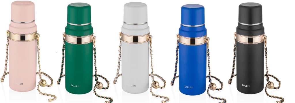DILLER 700 ML BOYUN ASKILI PASLANAMZ ÇELİK TERMOS