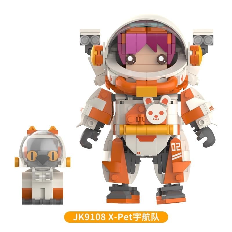 JAKİ ASTRONOT PEMBE 497 PARÇA  BLOCK OYUNCAK