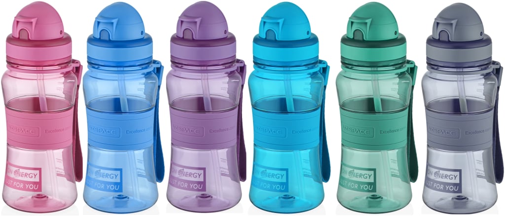 UZSPACE 300 ML SİLİKON GÖVDE TRITAN SU MATARASI