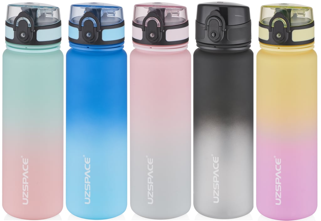 UZSPACE 500 ML GRADİENT RENK SOFT-TOUCH TRITAN SU MATARASI