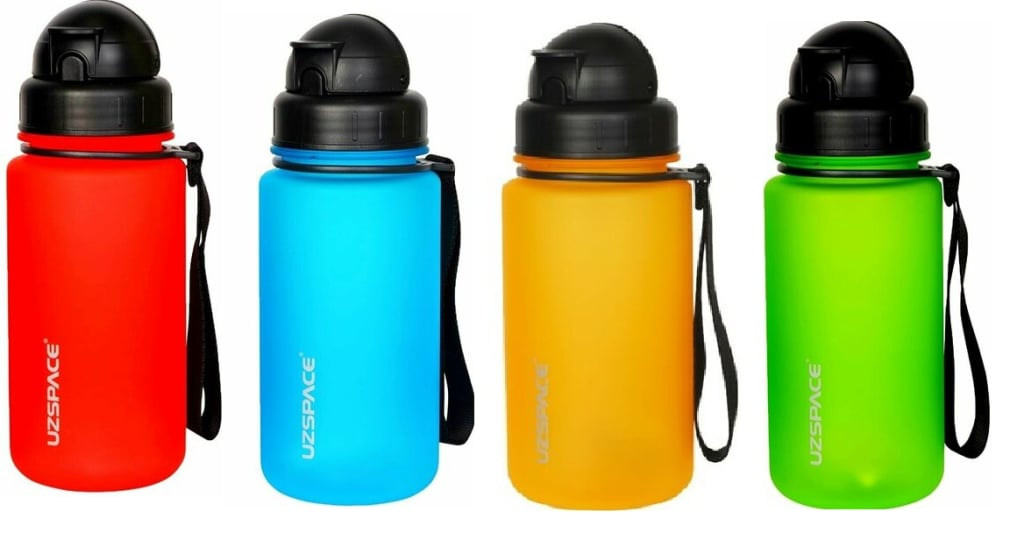 UZSPACE PİPETLİ 400 ML SOFT-TOUCH TRITAN SU MATARASI