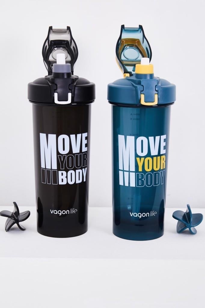 VAGONLİFE 700 ML POLİPROPİLEN PİPETLİ SHAKER MATARA