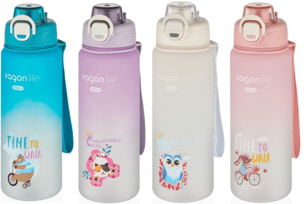 VAGONLİFE 800 ML SOFT-TOUCH SEVİMLİ HAYVAN FİGÜRLÜ