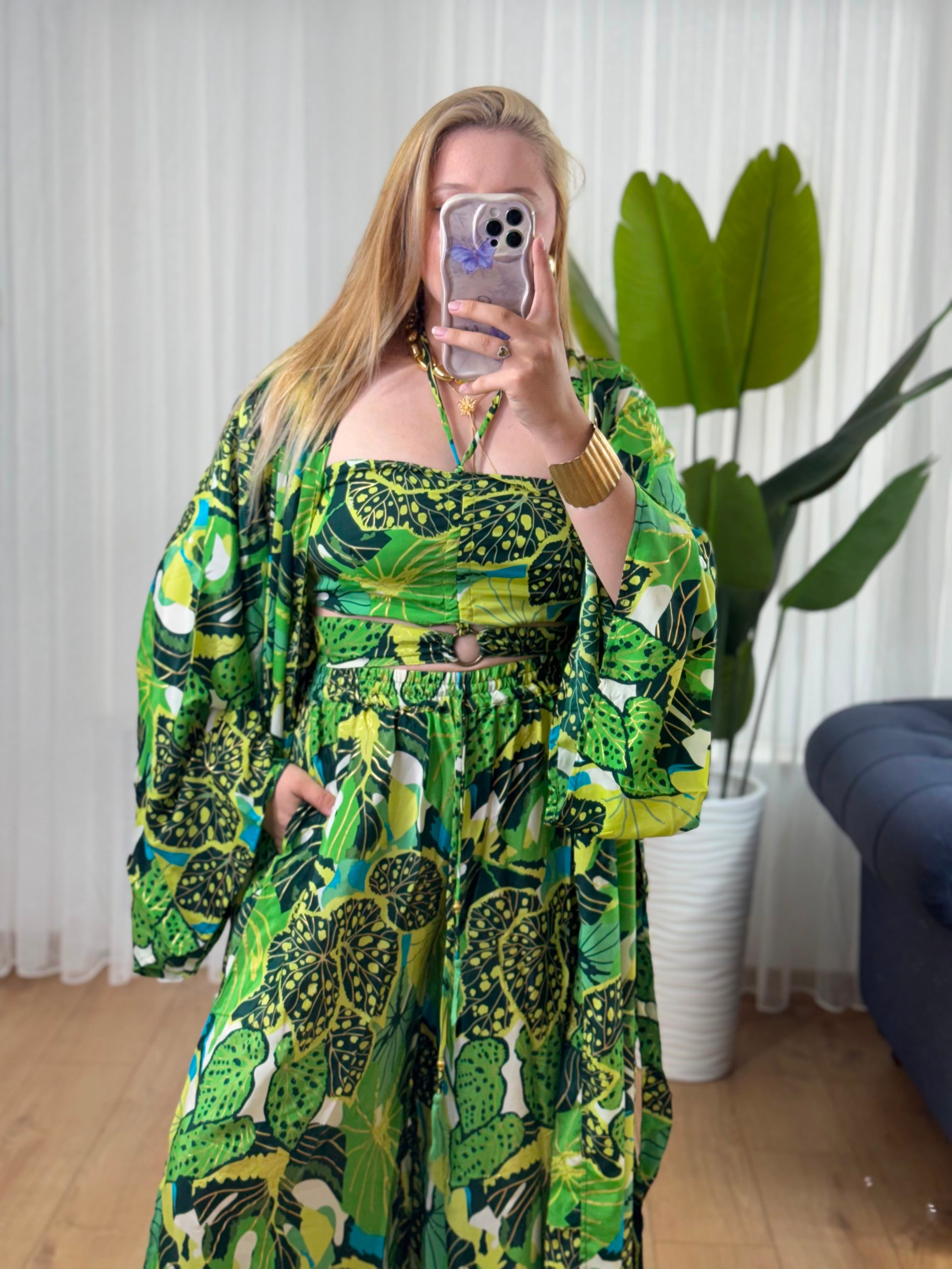 İpek 3 lü kimono set -13