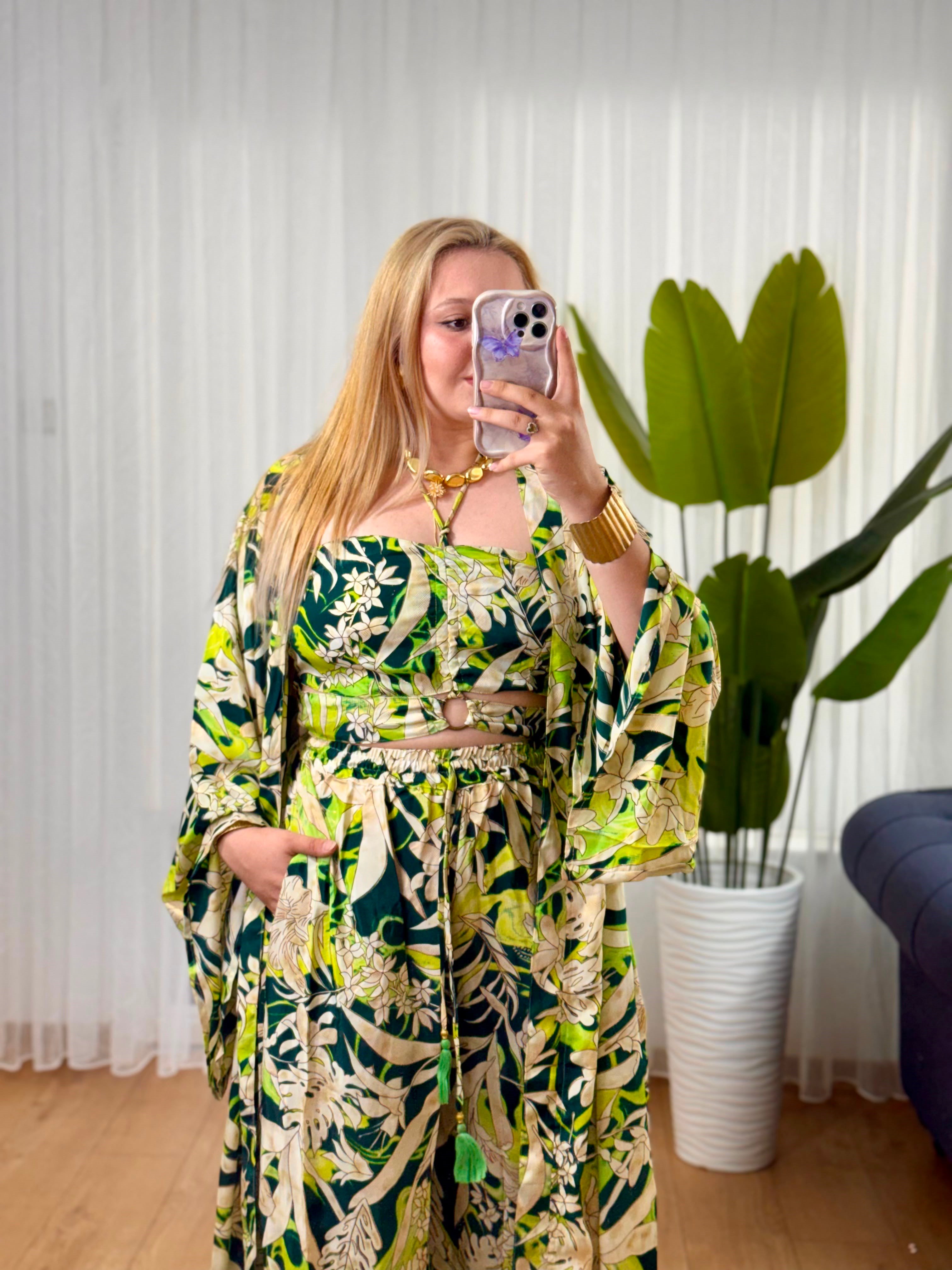 İpek 3 lü kimono set -14