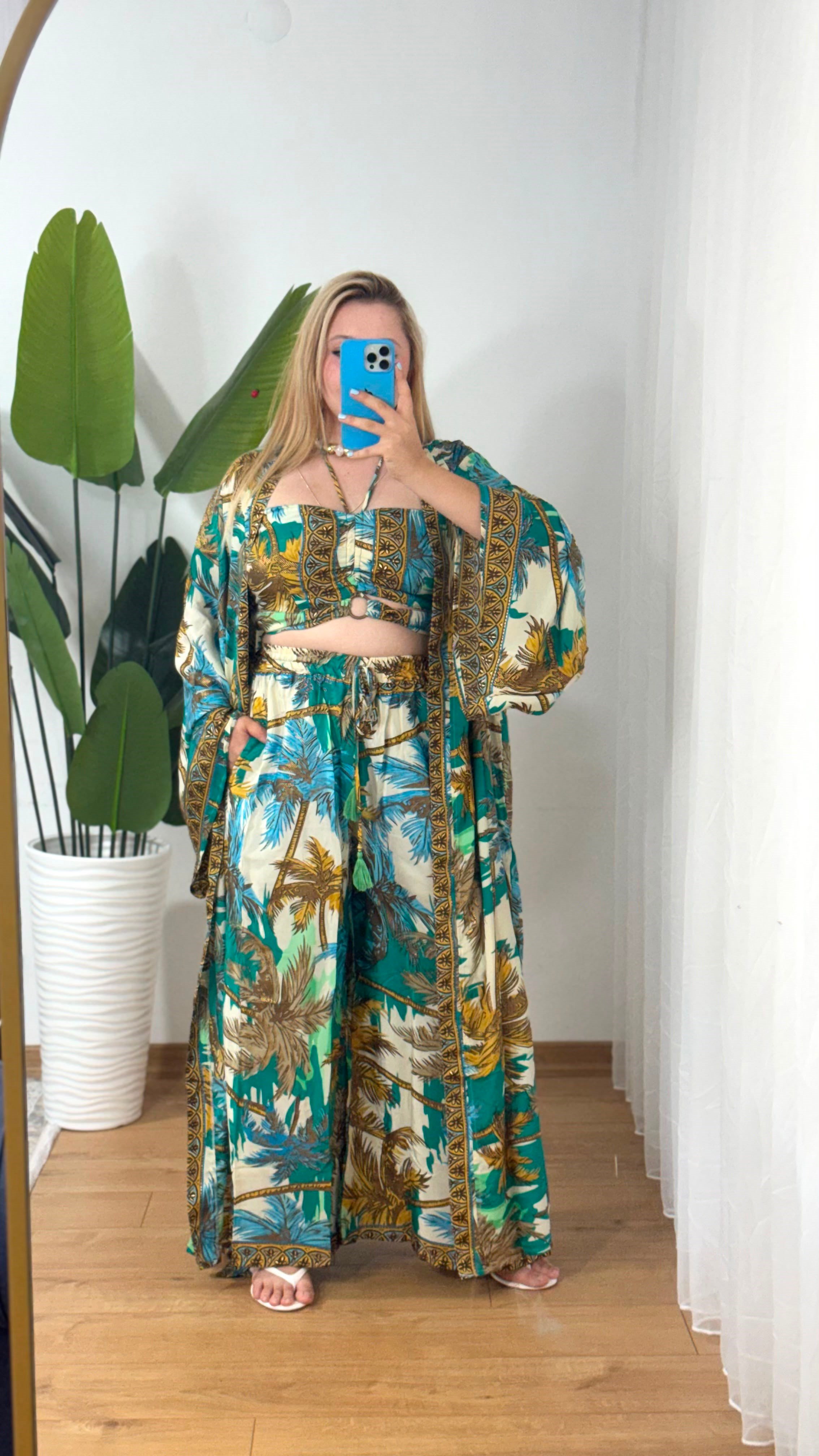 İpek 3 lü kimono set -18