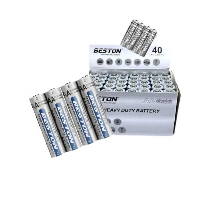 Beston AA 1.5V Çinko Karbon Kalem Pil 40'lı Kutu | R6