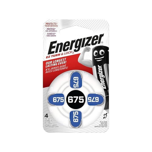 Energizer 675 Numara İşitme Cihazı Pili 4 Adet