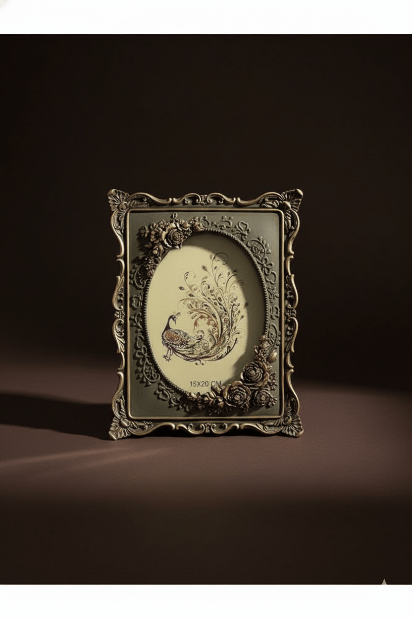 Klasik Hediyelik Çiçekli Çerçeve