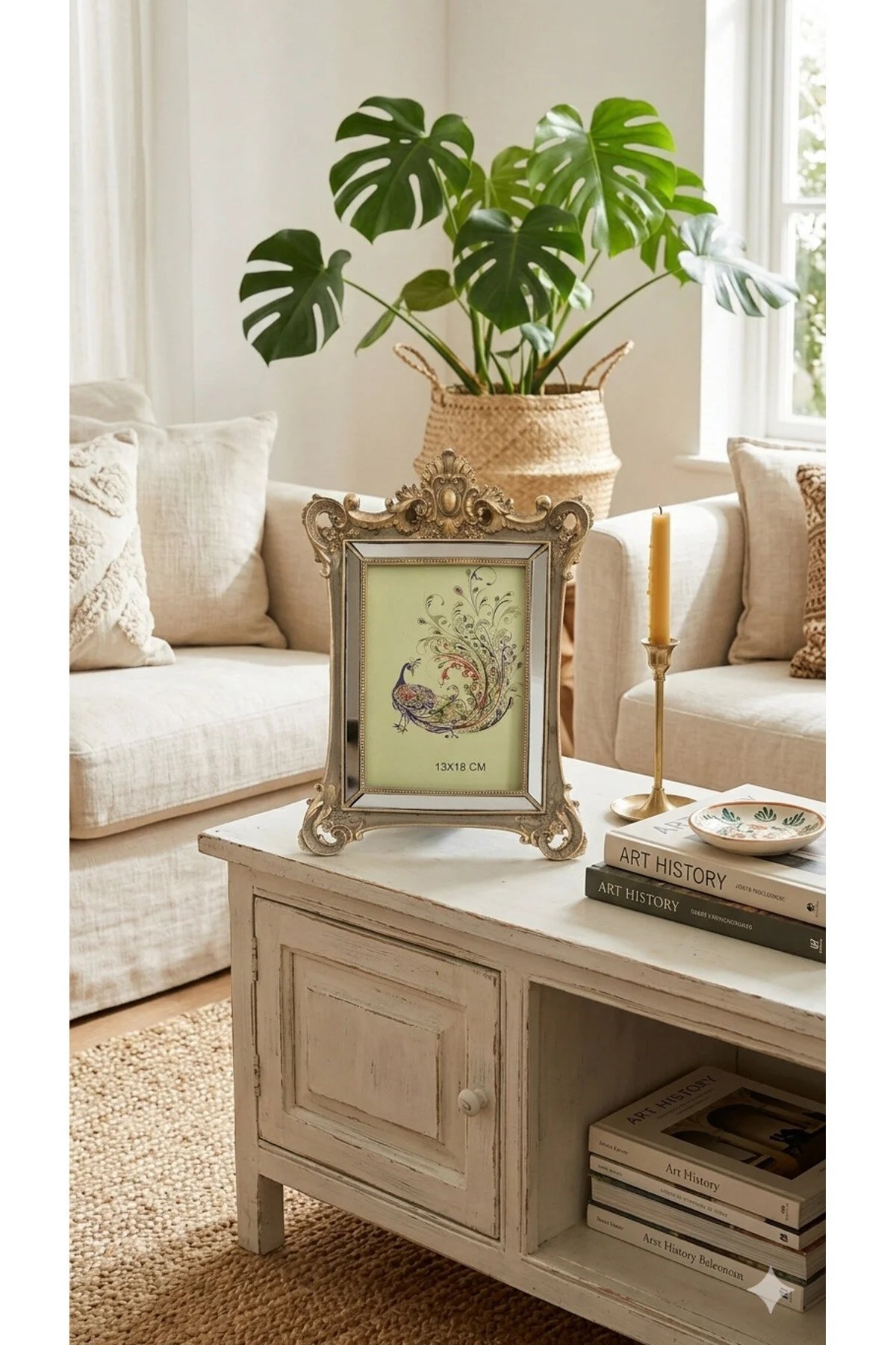 Şık Dekoratif Taçlı Çerçeve 13x18