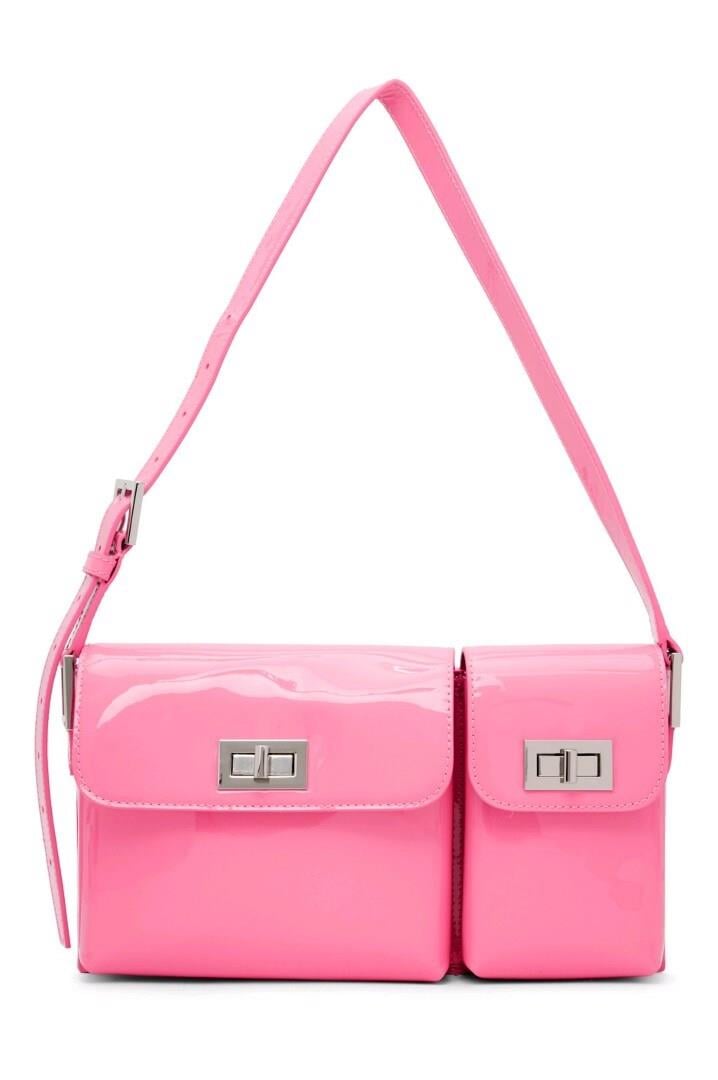 BY FAR Ssense Exclusive Pink Billy Shoulder Bag
