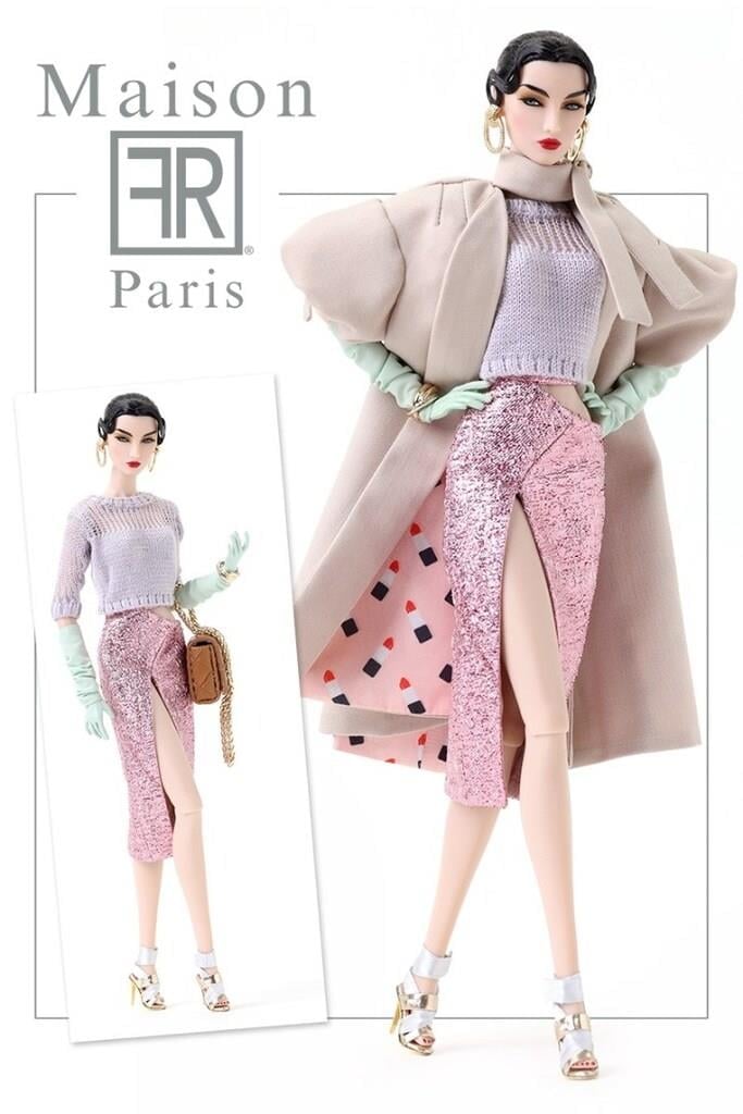 Fashion Royalty Integrity Toys Glamour Coated Elyse Jolie Dress Bebek