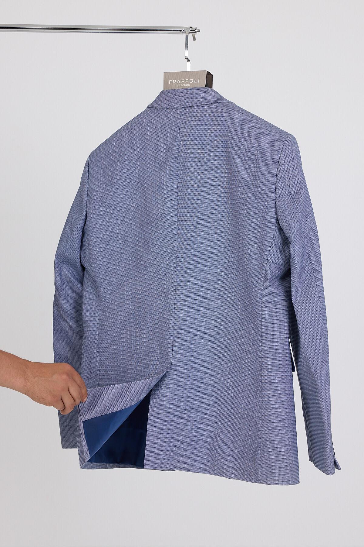 Arezzo Erkek Lacivert Poliviskon Kumaşlı Spor Blazer Ceket