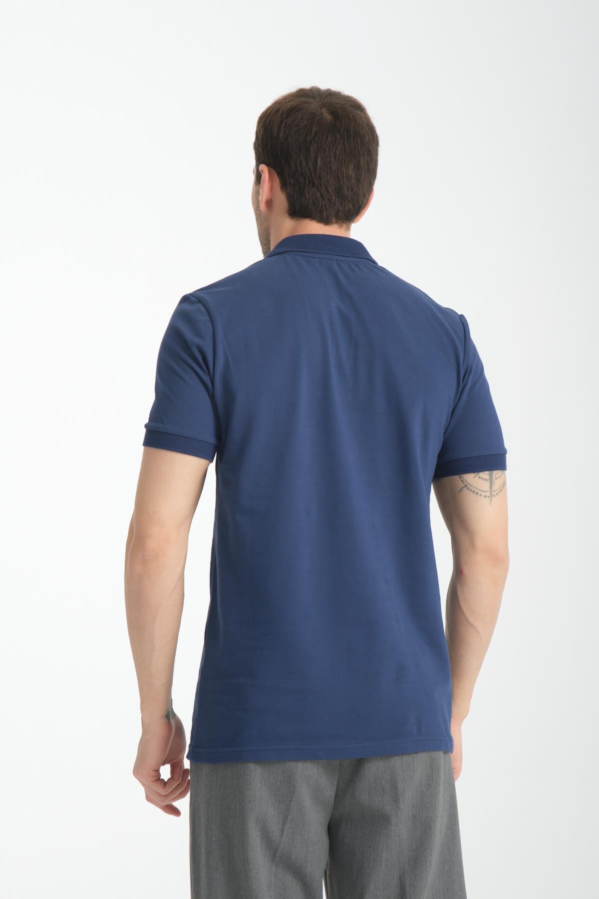 Basic Polo Yaka Comfort Fit 100% Pamuk Pike Tişört