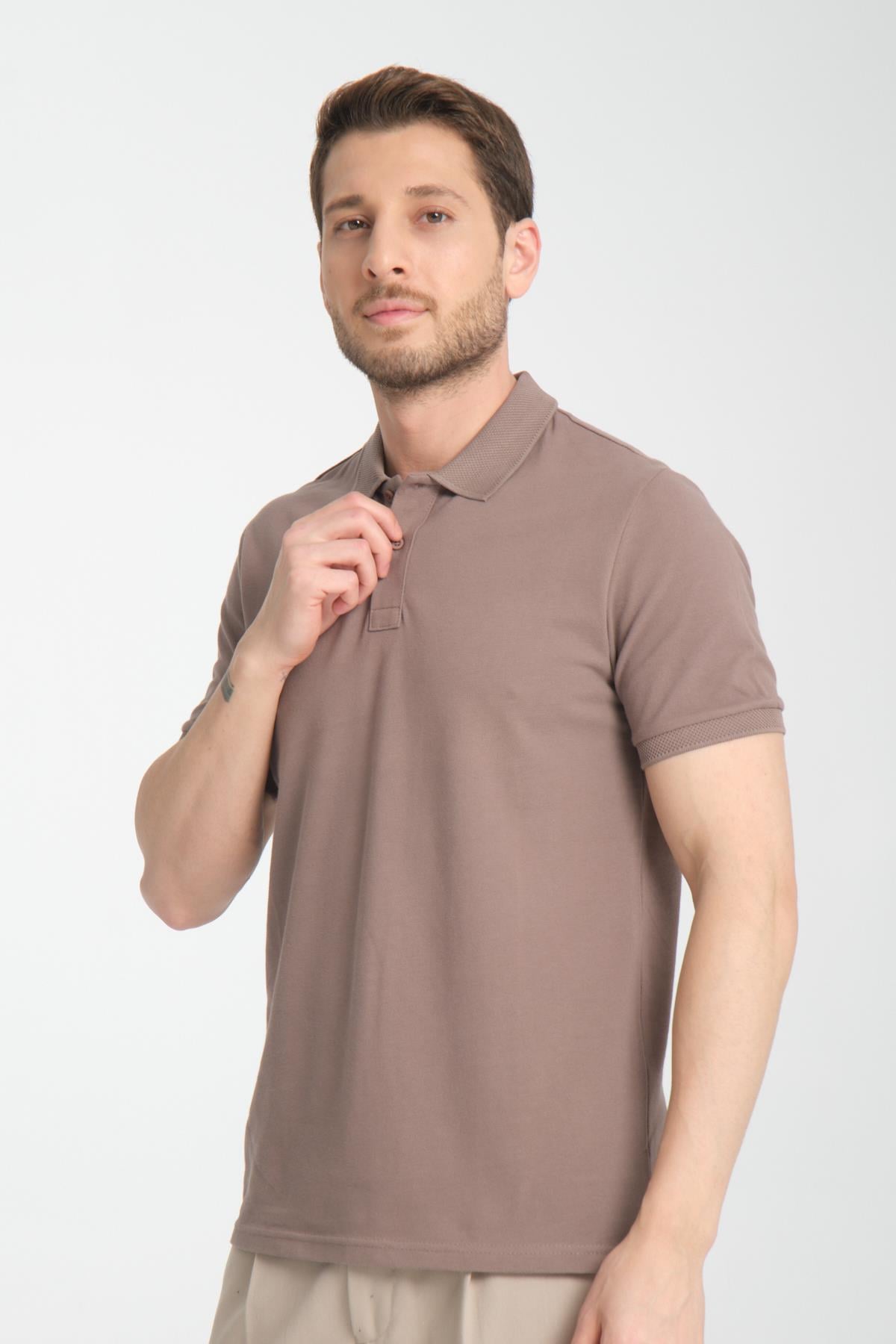 Basic Polo Yaka Comfort Fit 100% Pamuk Pike Tişört