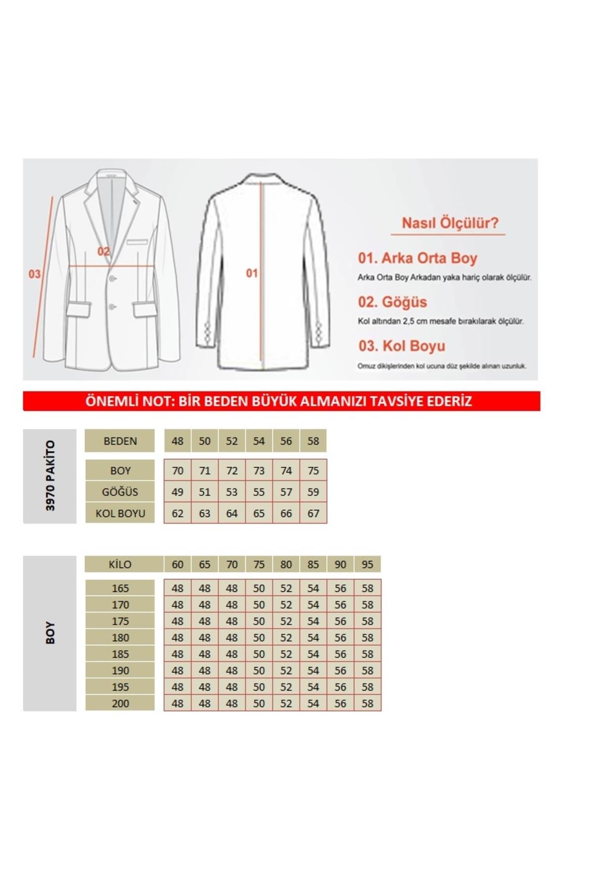 Pakito Erkek Açık Lacivert Ekose Slim Fit Mono Yaka Spor Blazer Ceket