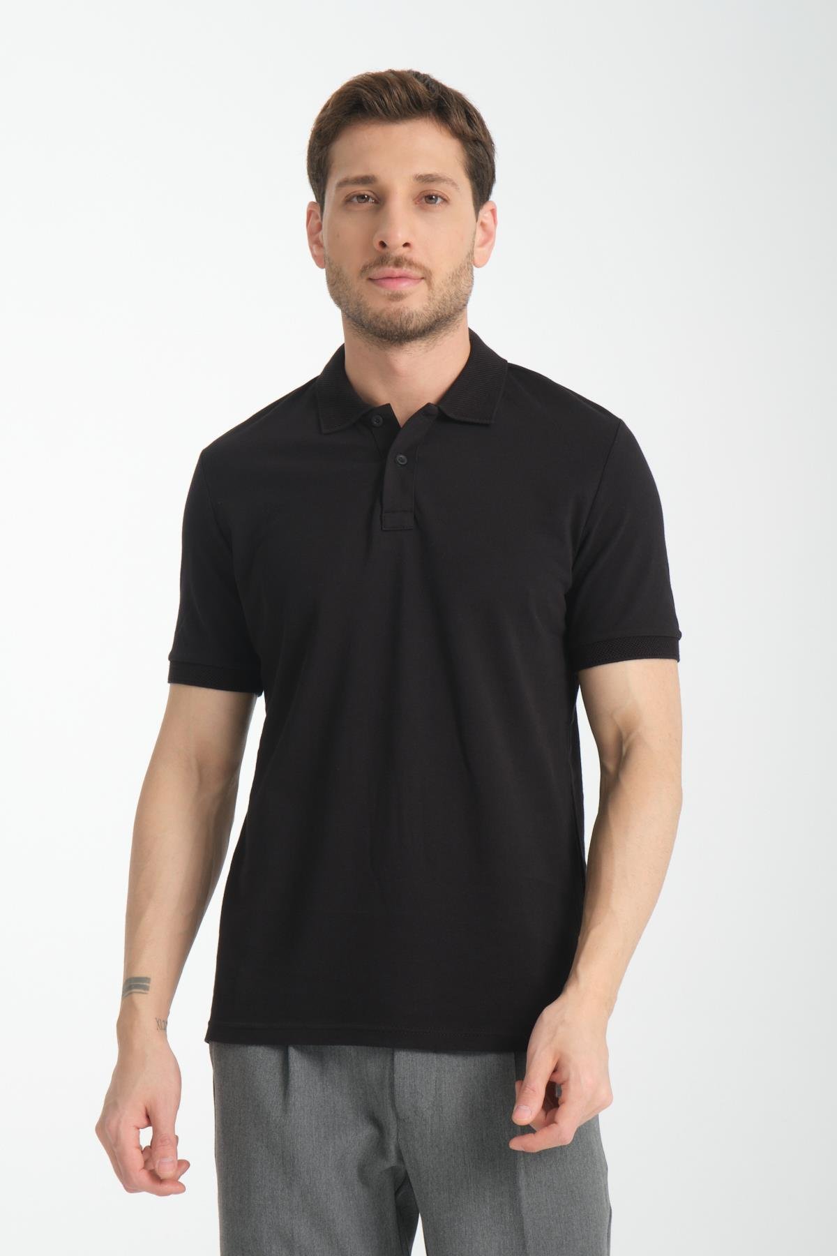 Polo Yaka Comfort Fit 100% Pamuk Pike Tişört